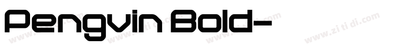 Pengvin Bold字体转换